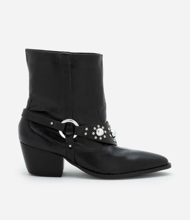Bota Western en PU con Detalles de Tachitas
