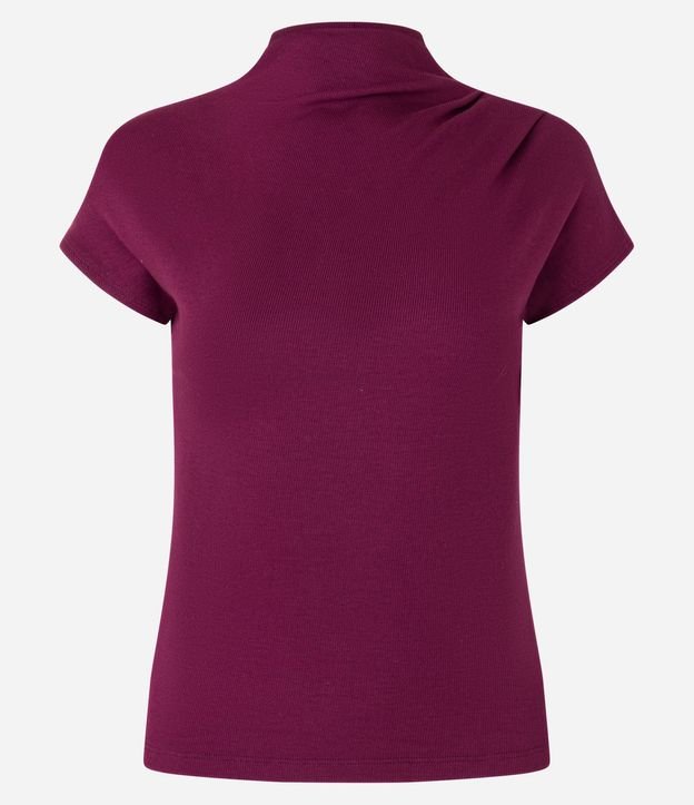 Blusa en Viscosa Seamless con Cuello Alto 11