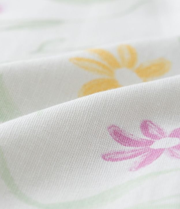 Pantalón Pantacourt Infantil con Estampa Floral - Talle 5 a 14 años 5