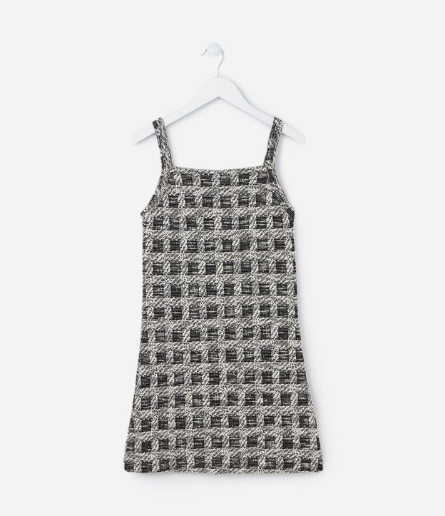 Vestido Infantil en Tweed con Superposición - Talle 5 a 14 años 6