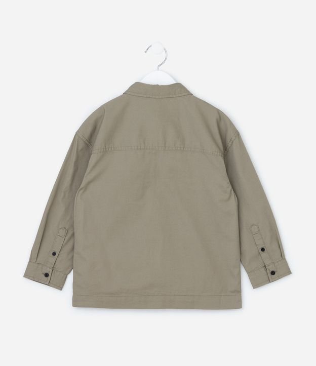 Camisa Infantil en Sarga con Bolsillos - Talle 5 a 14 años 2