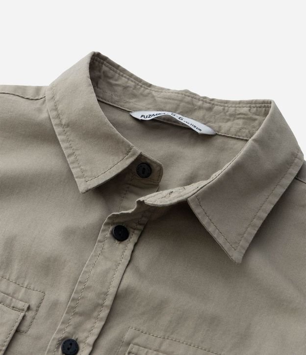 Camisa Infantil en Sarga con Bolsillos - Talle 5 a 14 años 5