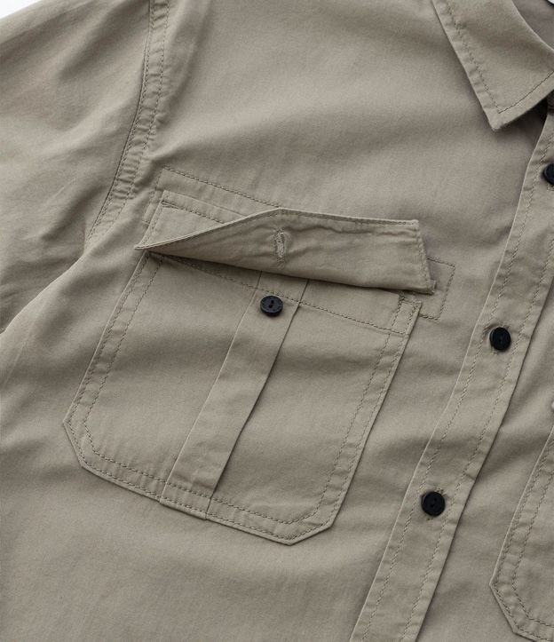 Camisa Infantil en Sarga con Bolsillos - Talle 5 a 14 años 6