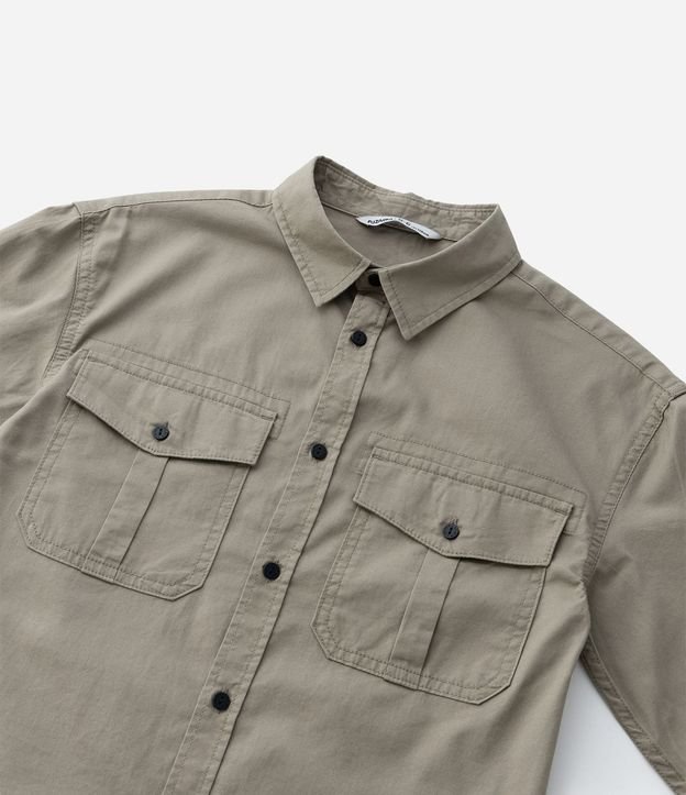 Camisa Infantil en Sarga con Bolsillos - Talle 5 a 14 años 7