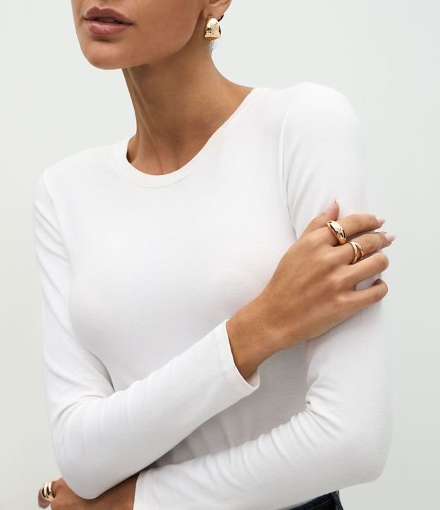 Blusa en Algodón con Cuello Redondo 4