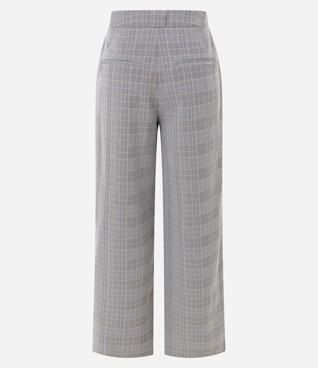 Pantalón Recto Sastrería con Estampa de Cuadros Príncipe de Gales 9
