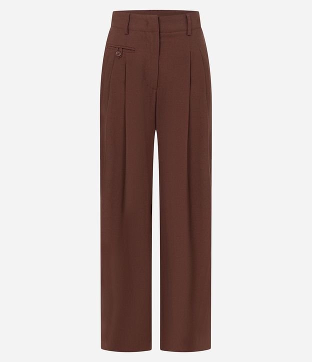 Pantalón Wide Leg Sastrería Cintura Alta en Viscolino 9