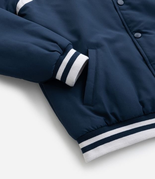 Campera College Bomber Infantil con Estampa Lettering - Talle 5 A 14 años 8