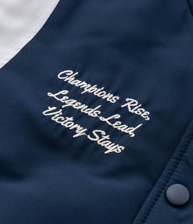 Campera College Bomber Infantil con Estampa Lettering - Talle 5 A 14 años 7