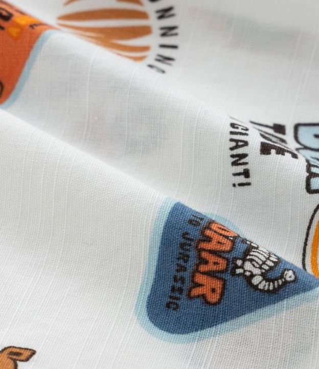 Camisa Infantil con Bolsillo y Estampa de Dinos - Talle 1 a 6 años 4