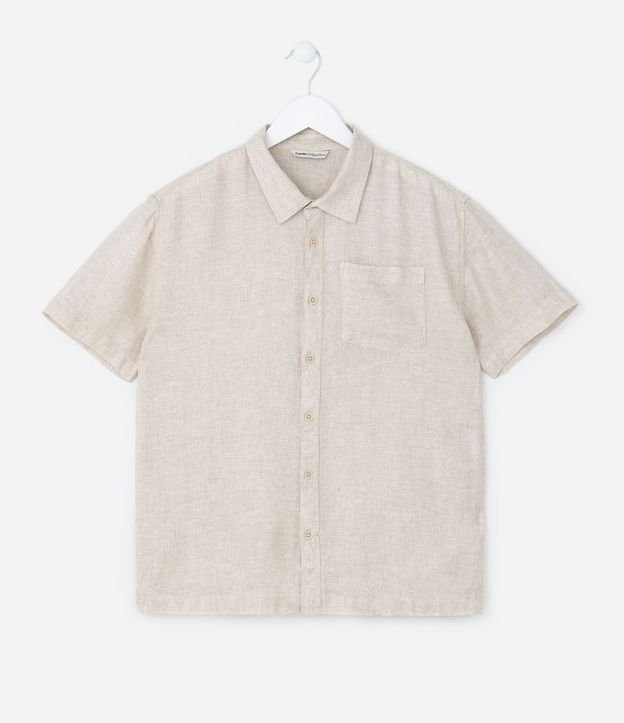 Camisa Infantil en Viscolino con Bolsillo - Talle 5 a 14 años