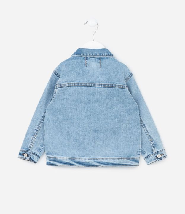 Campera Infantil en Jeans Básica con Bolsillos - Talle 1 a 6 años 2