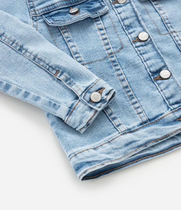 Campera Infantil en Jeans Básica con Bolsillos - Talle 1 a 6 años 5