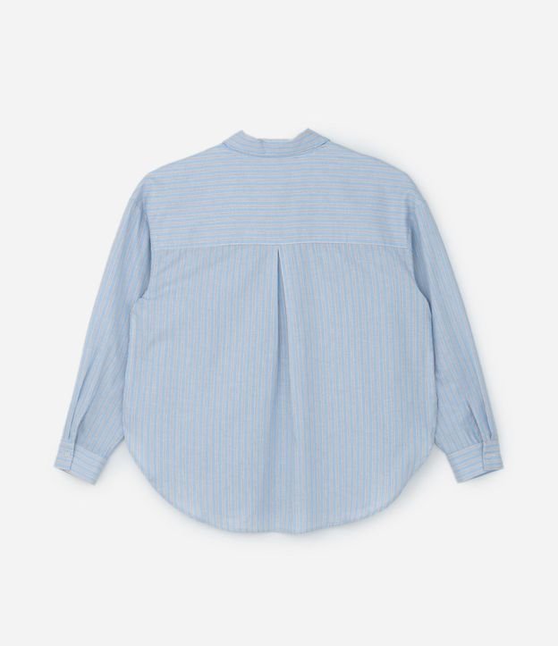 Camisa en Tricolina con Rayas Curve & Plus Size 7