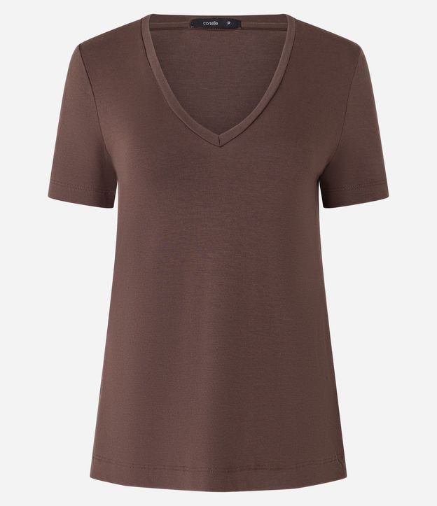 Blusa Básica en Viscosa con Escote V 5