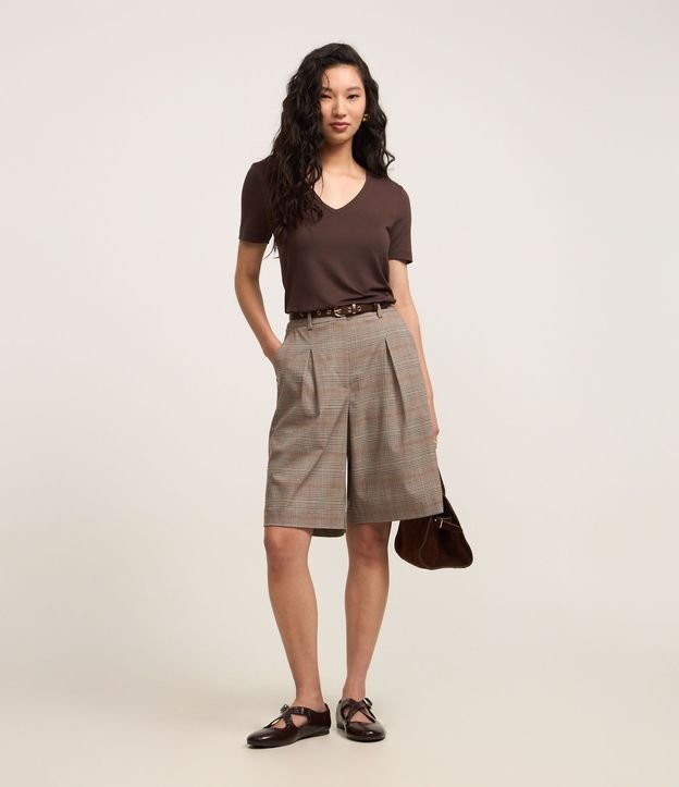 Blusa Básica en Viscosa con Escote V 2