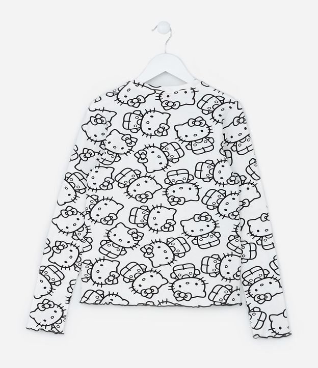 Remera Corta Infantil con Estampa Hello Kitty - Talle 5 a 14 años 3