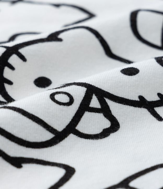 Remera Corta Infantil con Estampa Hello Kitty - Talle 5 a 14 años 4