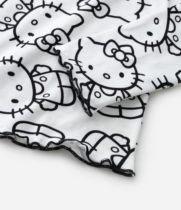 Remera Corta Infantil con Estampa Hello Kitty - Talle 5 a 14 años 6