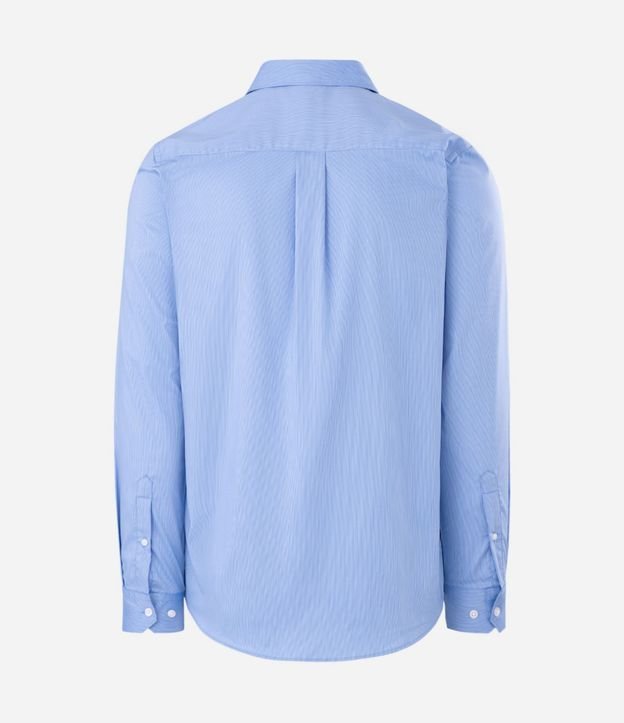 Camisa Slim con Fibra de Bambú Maquinetada con Rayas 6