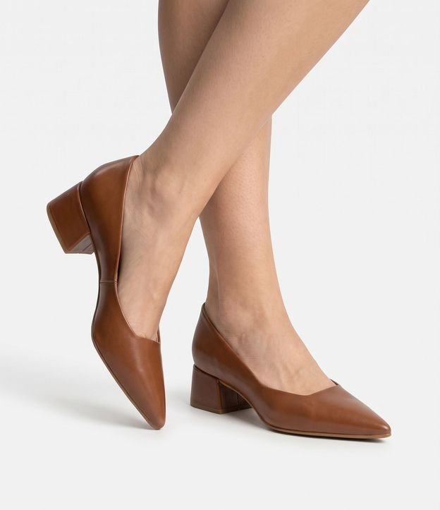 Zapato Scarpin Básico con Tacón Bloque 1