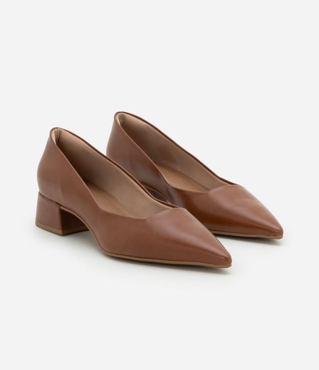 Zapato Scarpin Básico con Tacón Bloque 3