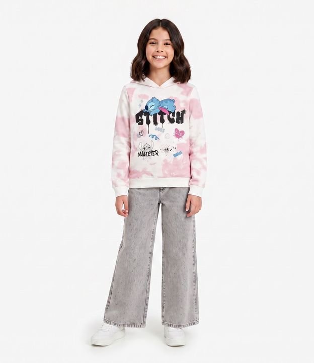 Saco Infantil con Estampa de Stitch Tie Dye - Talle 5 A 14
