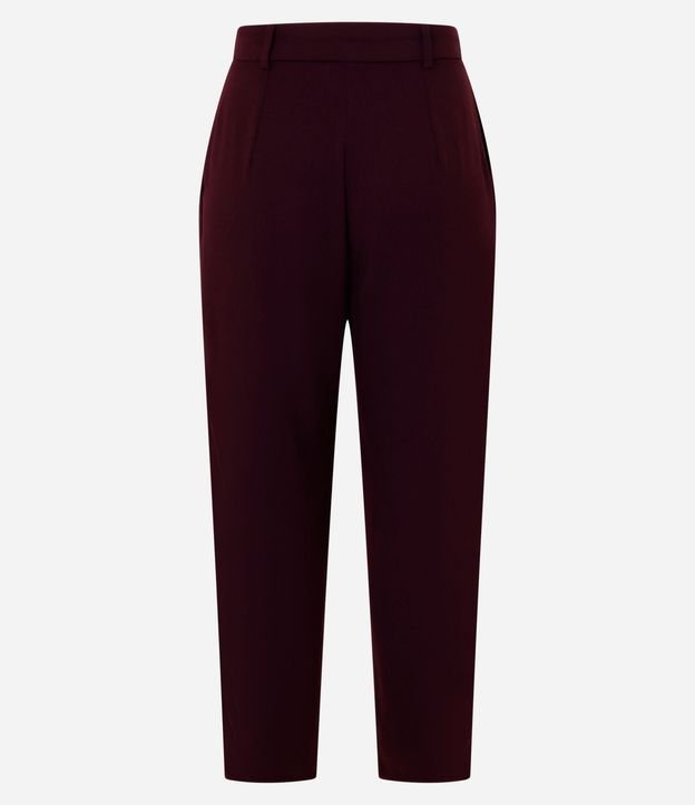 Pantalón Zanahoria en Crepé con Pliegues y Bolsillos 6