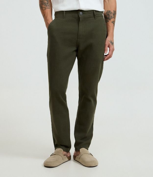 Pantalón Skinny en Sarga con Elastano 2