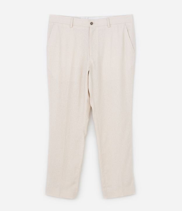 Pantalón Relaxed en Viscolino con Cintura Trabilla 8