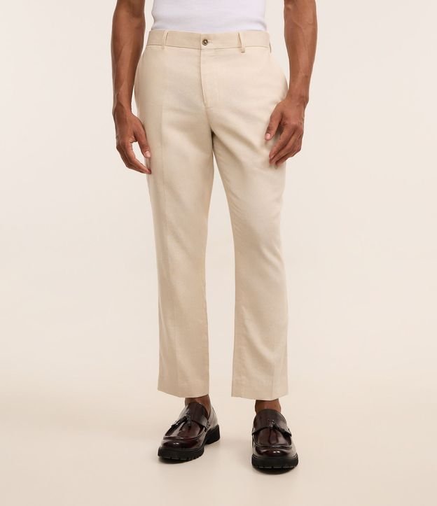 Pantalón Relaxed en Viscolino con Cintura Trabilla 2