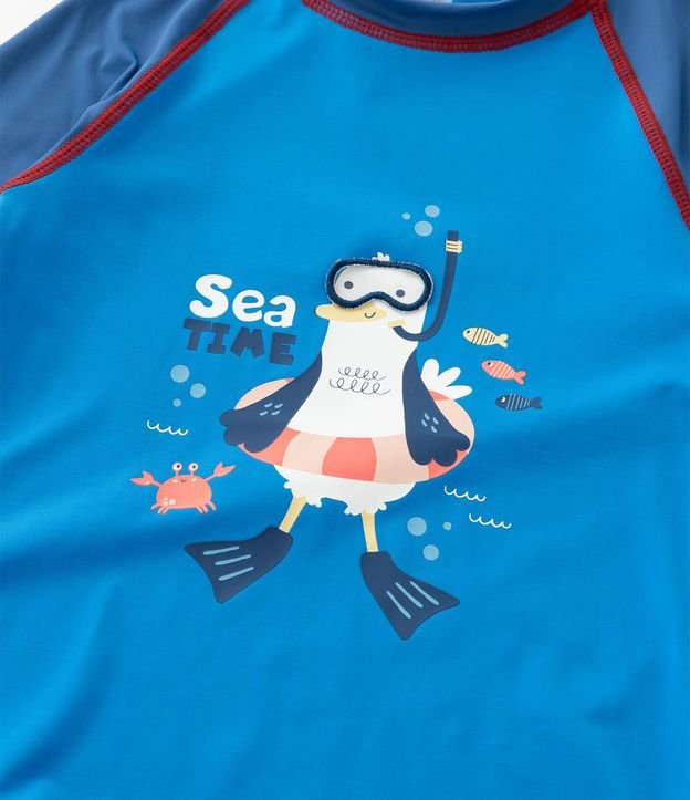 Conjunto Infantil con Protección UV y Estampa Pinguino - Talle 6 Meses a 4 años 11
