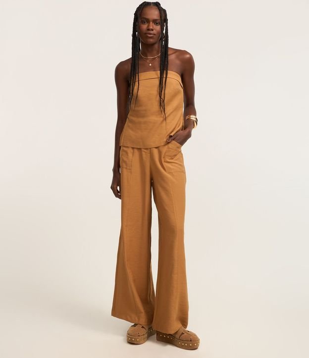 Blusa en Sastrería Twill Sin Breteles 2