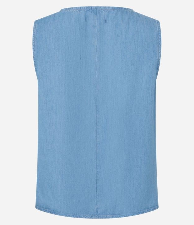 Blusa Sin Manga en Jeans 6