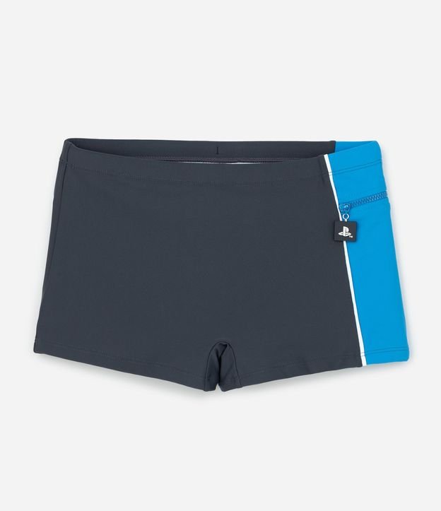 Sunga Boxer Infantil con Cremallera Playstation- Talle 5 a 14 años