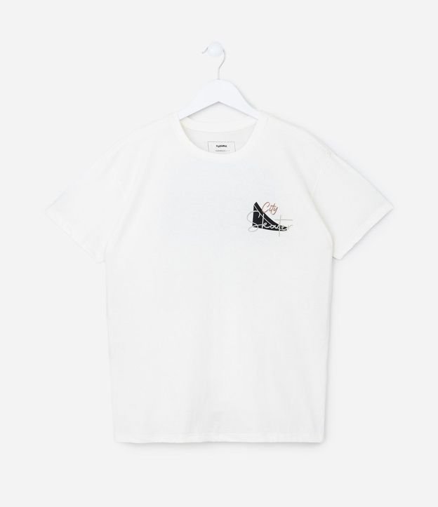 Remera Oversized Infantil con Estampa Skater - Talle 5 a 14 años