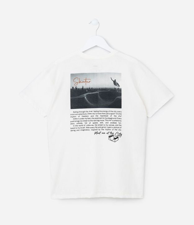 Remera Oversized Infantil con Estampa Skater - Talle 5 a 14 años 2