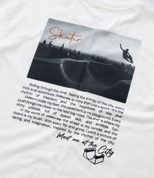 Remera Oversized Infantil con Estampa Skater - Talle 5 a 14 años 4
