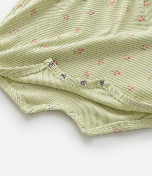 Conjunto Infantil con Estampa Floral Liberty Canelado - Talle 0 a 18 Meses 14