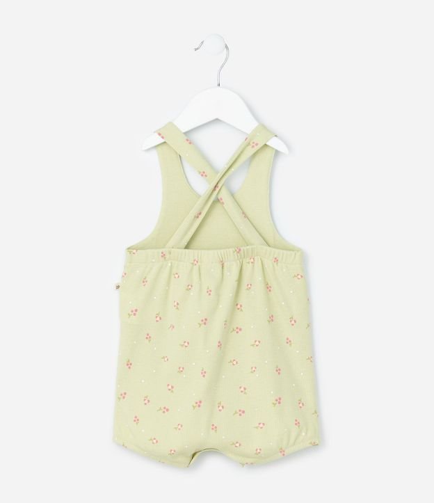 Conjunto Infantil con Estampa Floral Liberty Canelado - Talle 0 a 18 Meses 7