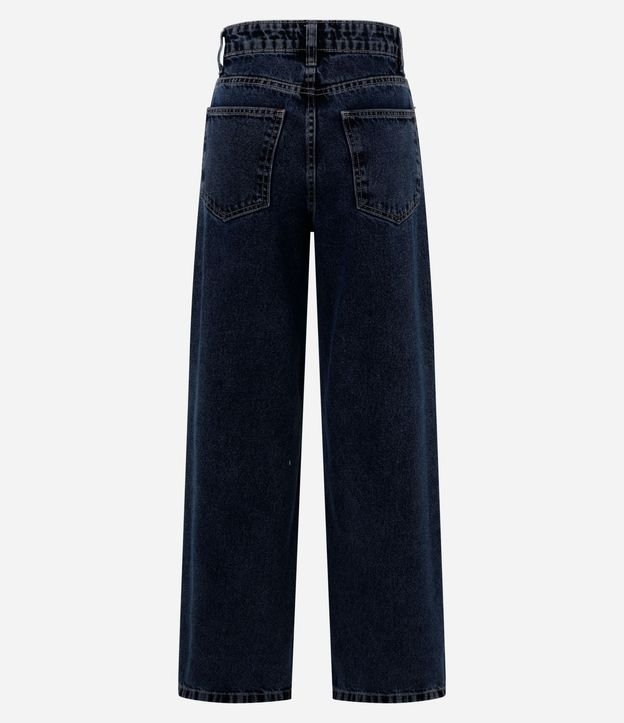 Pantalón Wide Leg en Jeans con Tiro Alto 8