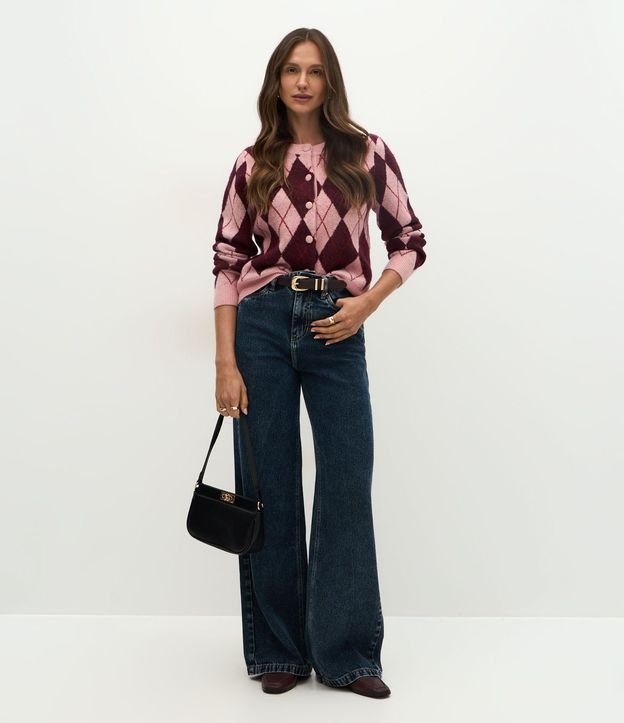 Pantalón Wide Leg en Jeans con Tiro Alto 2