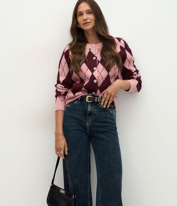 Pantalón Wide Leg en Jeans con Tiro Alto 3