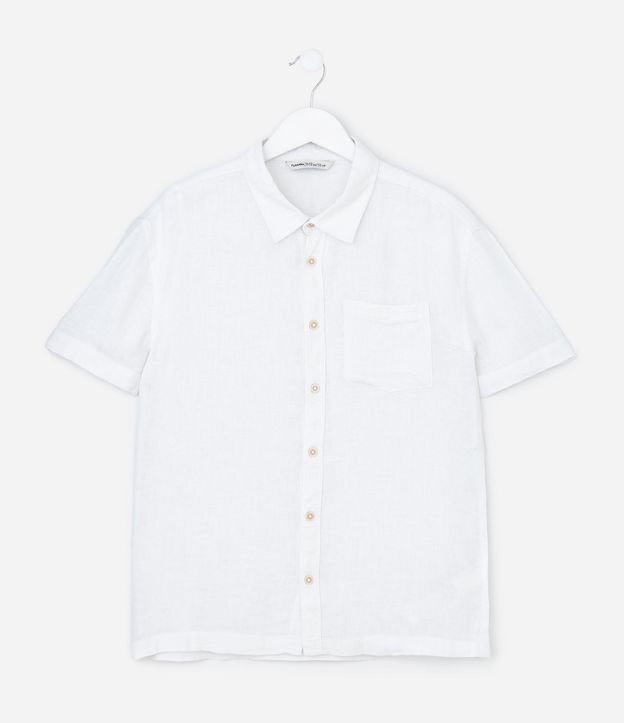 Camisa Infantil en Viscolino con Bolsillo - Talle 5 a 14 años 2