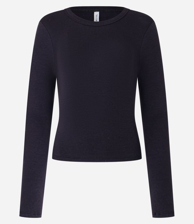 Blusa en Rib con Cuello Redondo 7