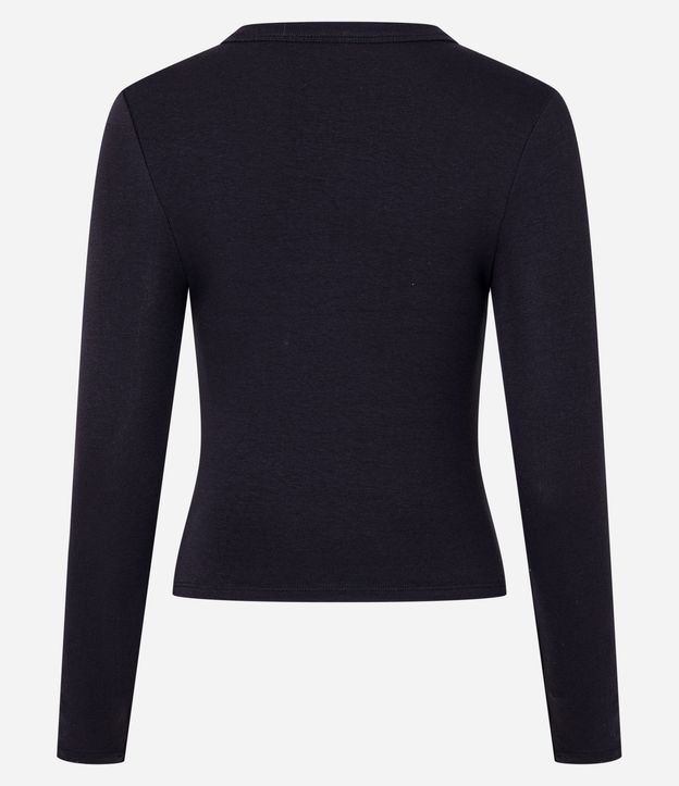 Blusa en Rib con Cuello Redondo 8