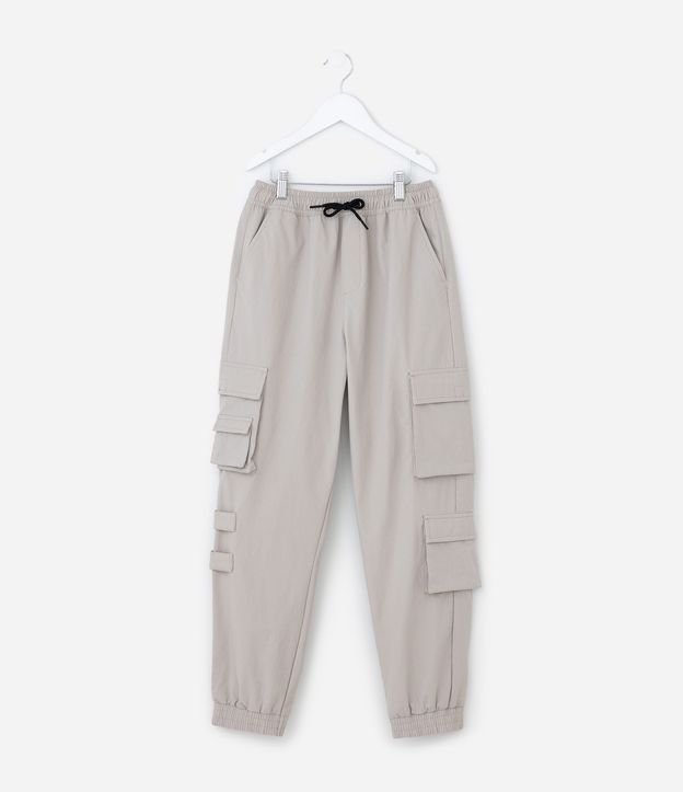 Pantalón Infantil en Microfibra con Bolsillos y Velcro - Talle 5 a 14 años 2