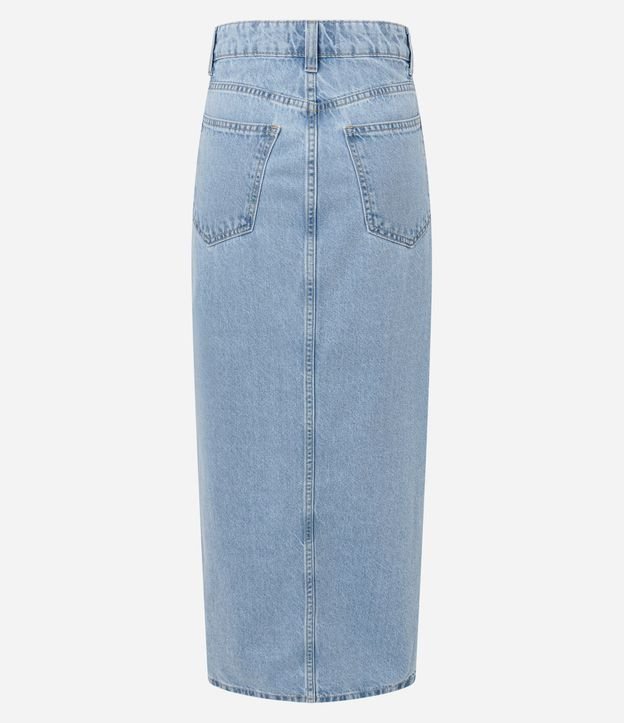 Pollera New Midi Jeans con Abertura Delantero 6