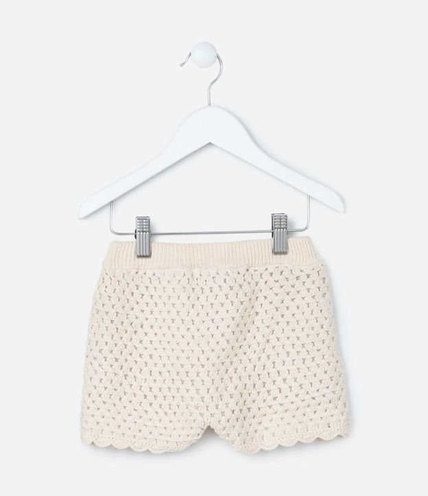 Short Infantil con Efecto Ganchillo - Talle 1 A 5 años 3