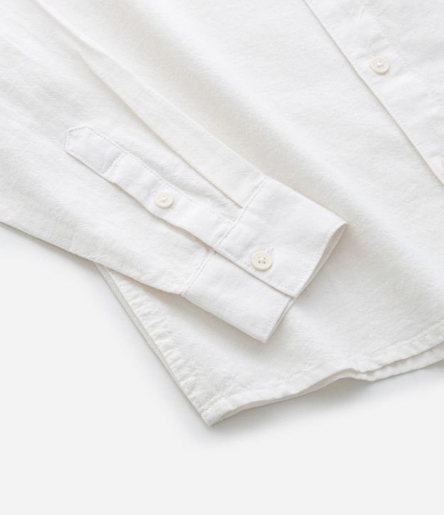 Camisa Infantil en Algodón con Lino Texturizada - Talle 5 a 14 años 5